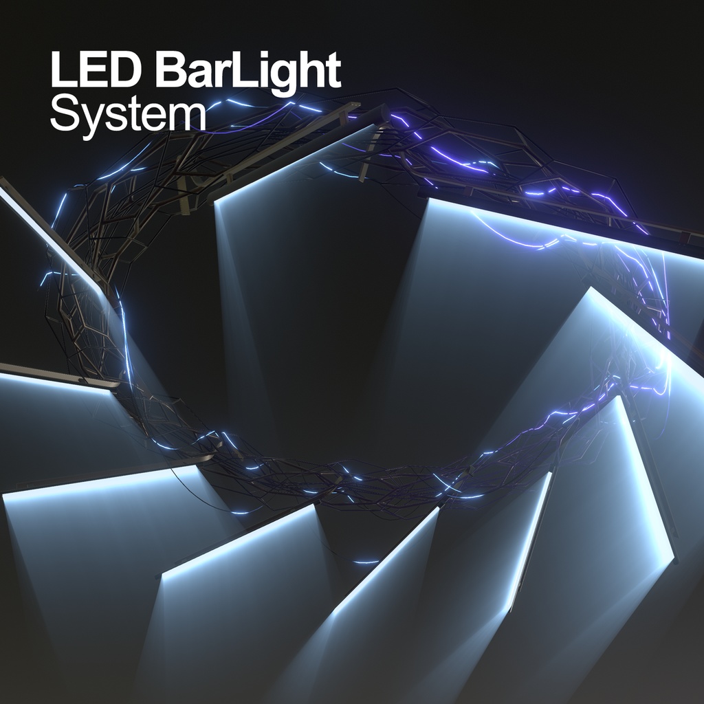 LEDバーライトシステム  / LED BarLight System [AudioLinkと動画反映でいい感じに光るシステム一式]