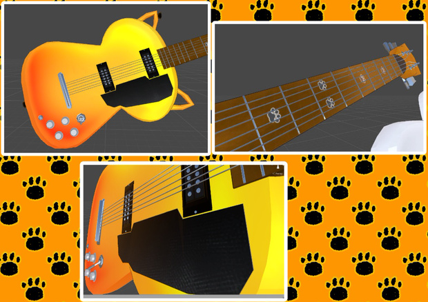猫イメージのギター NE-5