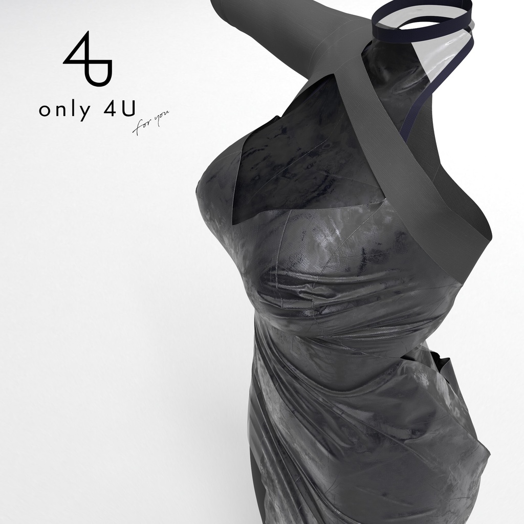 【only 4U】ワンサイドスリットタイトドレス (W)【桔梗ちゃん・舞夜ちゃん・セレスティアちゃん対応】