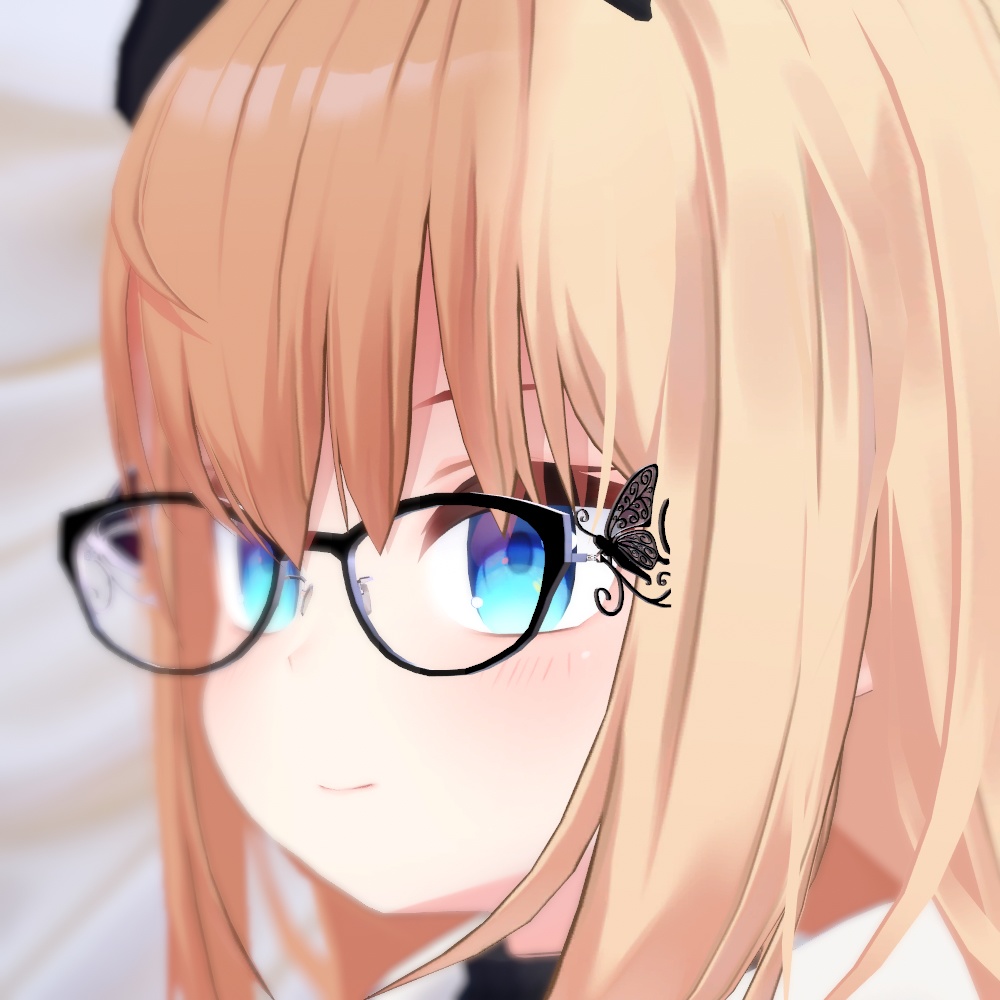 蝶装飾眼鏡