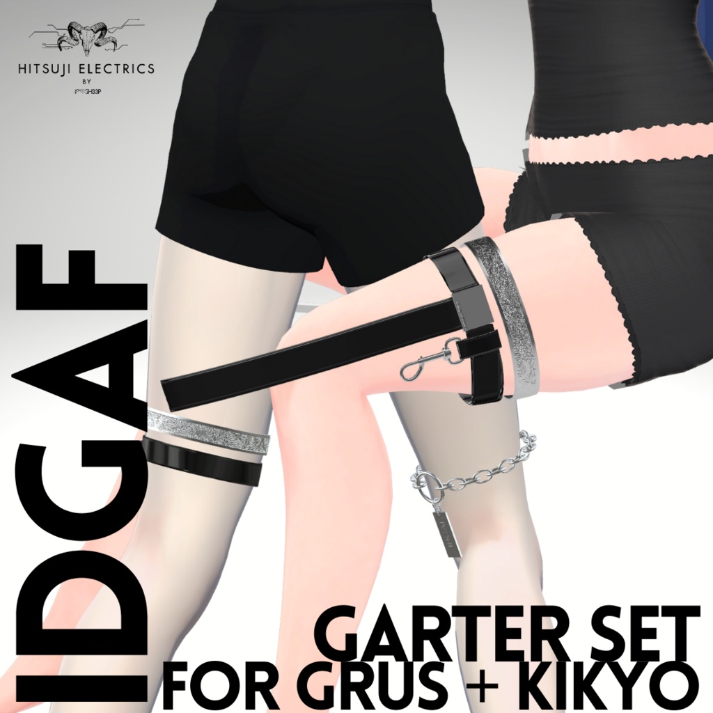 IDGAF Garter Set for Grus & Kikyo【Grus&桔梗対応/PhysBone設定済】