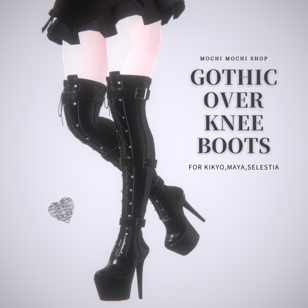 Gothic Over knee boots